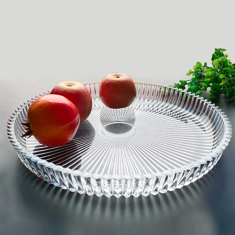 创意水晶玻璃水果盘欧式家用果B盆圆形托盘大号茶盘水杯客厅茶壶,餐饮具,果盆/果盘/果篮,淘宝优惠券,粉丝福利购,淘宝优惠卷