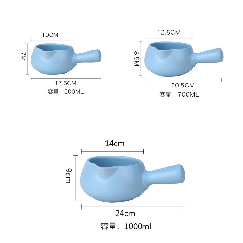 日式陶瓷奶锅f汤锅不粘锅小砂锅热牛奶煮粥泡面锅宝宝辅食小锅炖