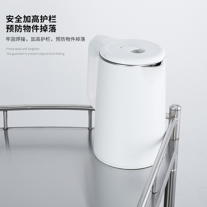 医用扇形推车加厚不锈钢弧形处置台手术器械治疗车口Y腔种植工具