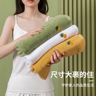 全棉p家用纯棉吸水毛巾男大人裹巾情侣款 浴巾女2022新款 一对三件