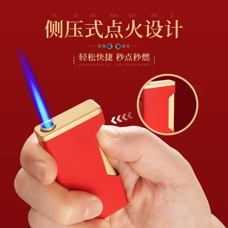 50支直冲金属防风打火机加厚