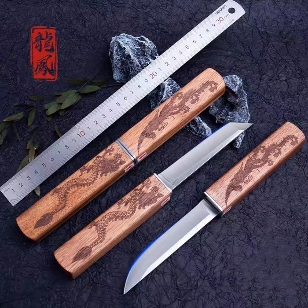 龙凤子母新款鸳鸯双刀便携水果刀家用高硬度锋利户外小刀龙凤刃