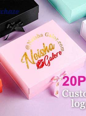 Large Gift Box With Lid 26*19*8Cm Black Pink Bridesmaid Groo