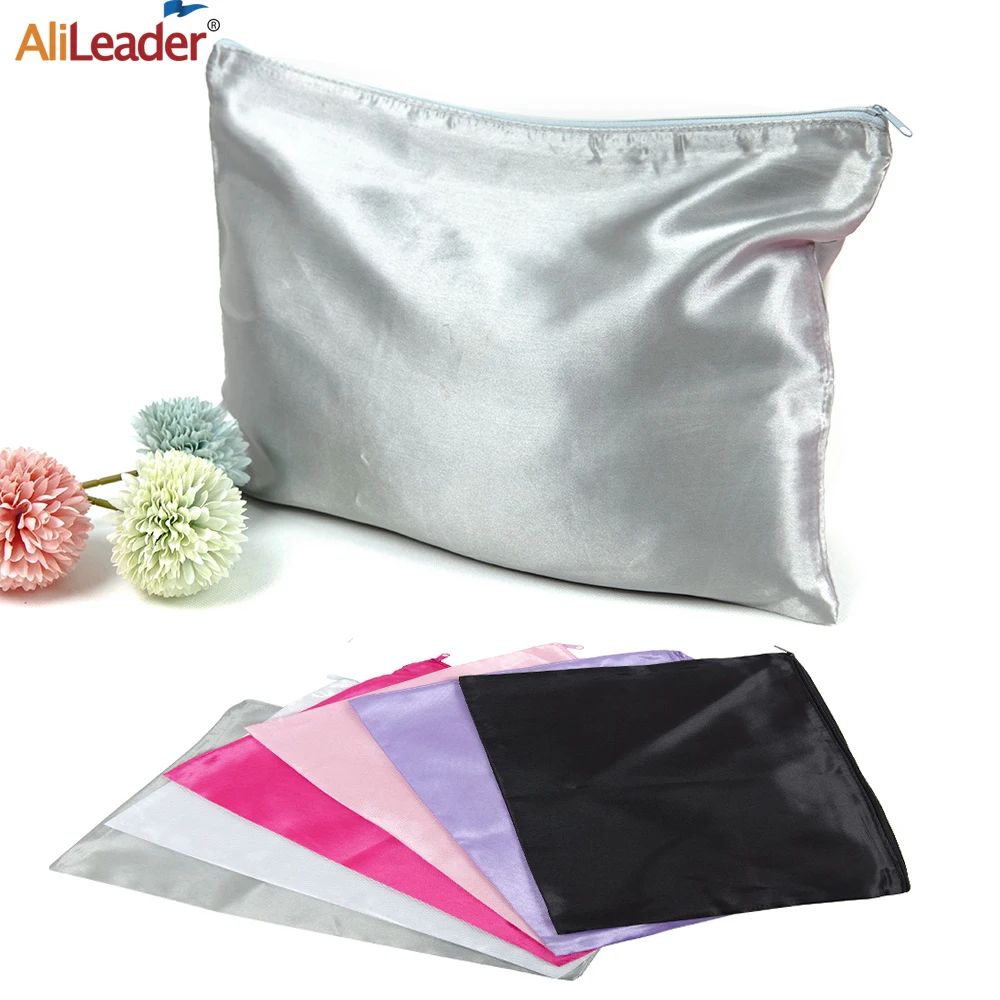 5/10Pcs Satin Wig Bags For Hair Wig Packaging Storage Bags Z