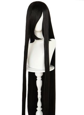 Synthetic 46Inch Black Straight Extra Long Stylish and Versa