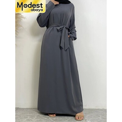 Modest Abay Turkey Kaftan Elegant Fashion Maxi Long Dress