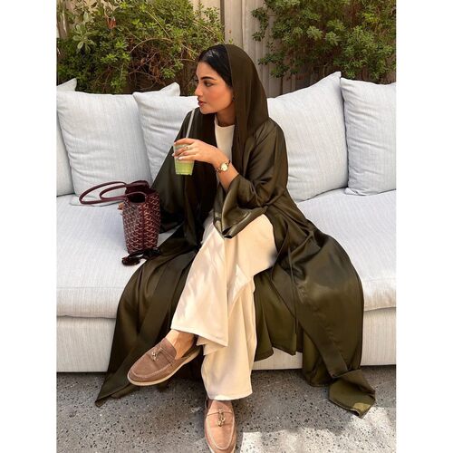 Muslim Open Abay Women Modest Dresses Arab Cardigan Long Rob