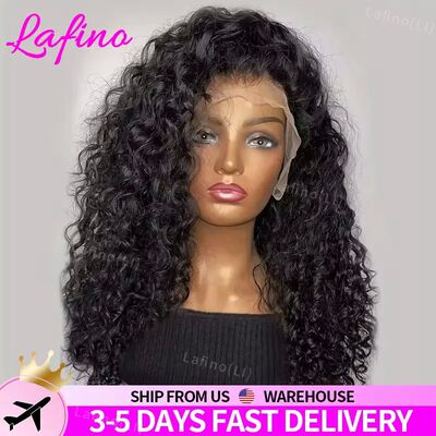 Curly Human Hair Wigs For Women Water Wave Lace Front Wig 13