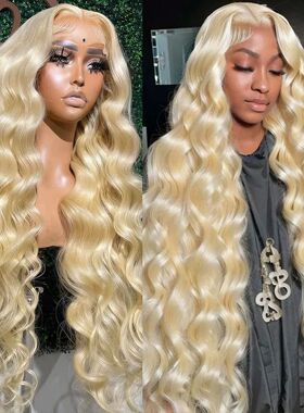 Blonde Body Wave Lace Front Wig HD Transparent Lace 13x4 13x