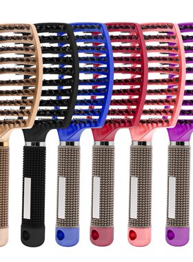 Hair Brush Hair Comb Detangling Hair Brush Bristle&Nylon Wom
