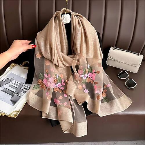 Luxury Brand Women Scarf Thin Summer Lady Beach Shawl Scarve