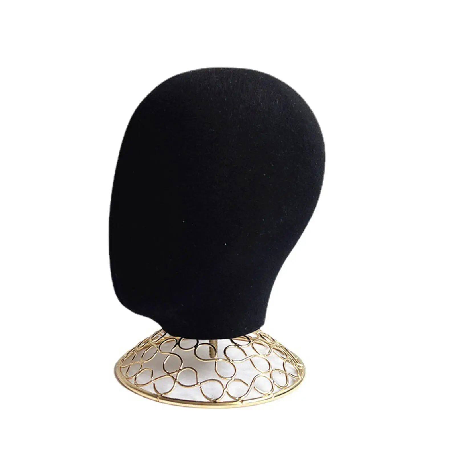 Mannequin Styling Head Wig Hat Display Stand Metal Bottom Du