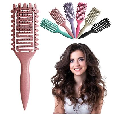 Curly Hair Brush Hollow out Curl Define Styling Brush Beard