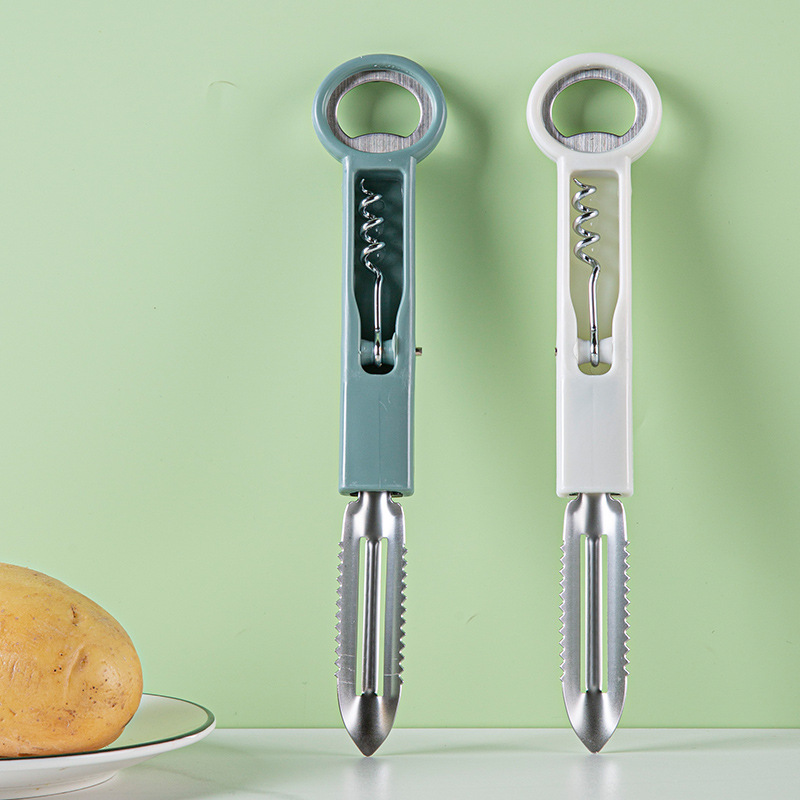 多功能削皮刀开瓶器便携三合一