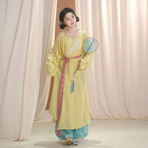织春集唐制复原春夏人棉汉服套装