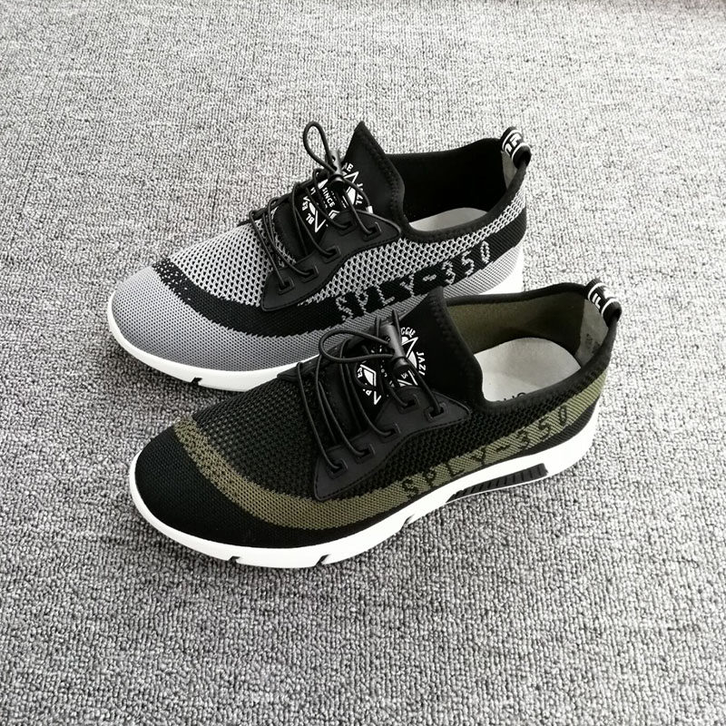 春达夏季飞织运动鞋男网面休闲鞋韩版潮流百搭板鞋透气跑步鞋子男