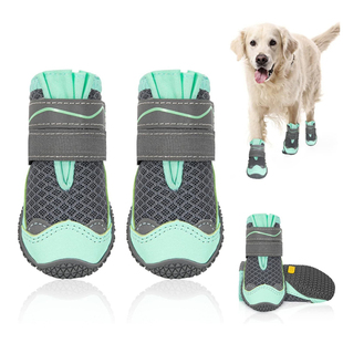 狗狗鞋子德牧哈士奇边牧中大型犬四季透气不掉外出鞋套宠物狗鞋