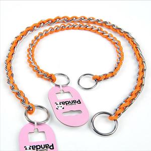 宠物金属项圈P链狗狗链条牵引绳大中小型犬泰迪金毛脖圈防咬结实