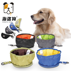狗狗户外便携折叠碗中小大型水碗狗狗饭碗可折叠防水狗碗宠物碗