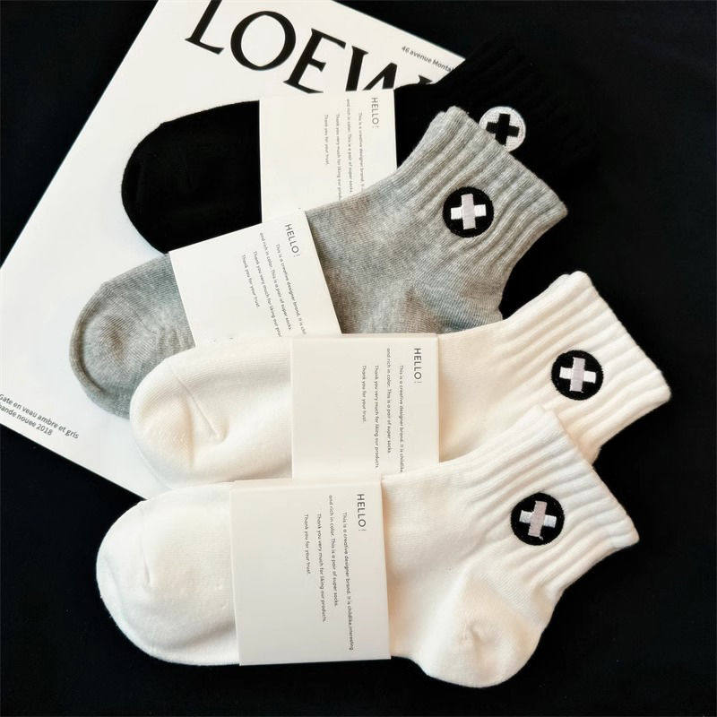 男士短袜纯棉船袜夏季薄款透气白色袜子男隐形袜男生运动袜ins潮