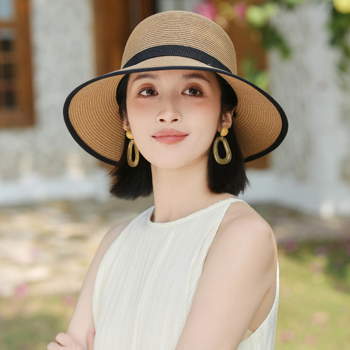 2026新款草帽出游女夏季赫本风