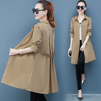 Áo khoác gió Mori phổ biến áo khoác nữ mùa xuân và mùa thu mới 2019 đầu thu dài áo khoác dài - Trench Coat áo bomber nữ