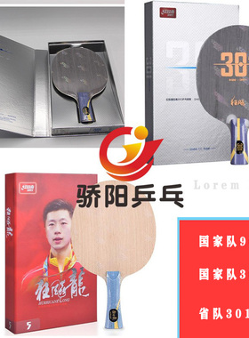 骄阳DHS红双喜国家队特制数字版N301/W968金满贯马龙乒乓球拍底板