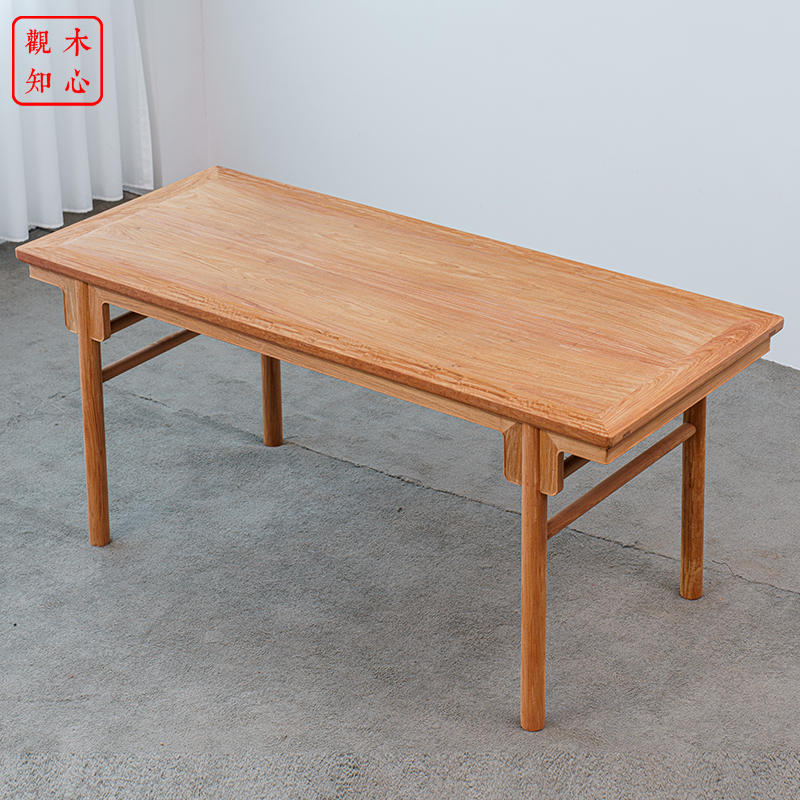 明式复刻家具大果紫檀刀牙画案