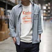 原创日系春秋男士 千鸟格纯棉休闲格子高级感上衣 港风修身 长袖 衬衫