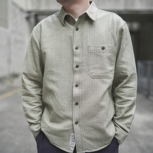 复古衬衫 休闲衣服潮流百搭高级感大码 男长袖 新款 春秋 2025秋季 美式