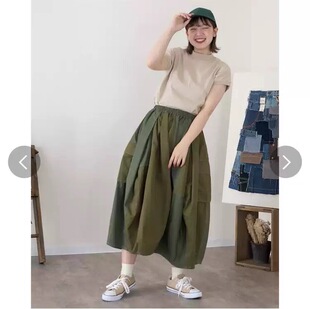 半身裙山系撞色拼接高腰裙子 日系小众潮流复古口袋工装 26夏装 新款