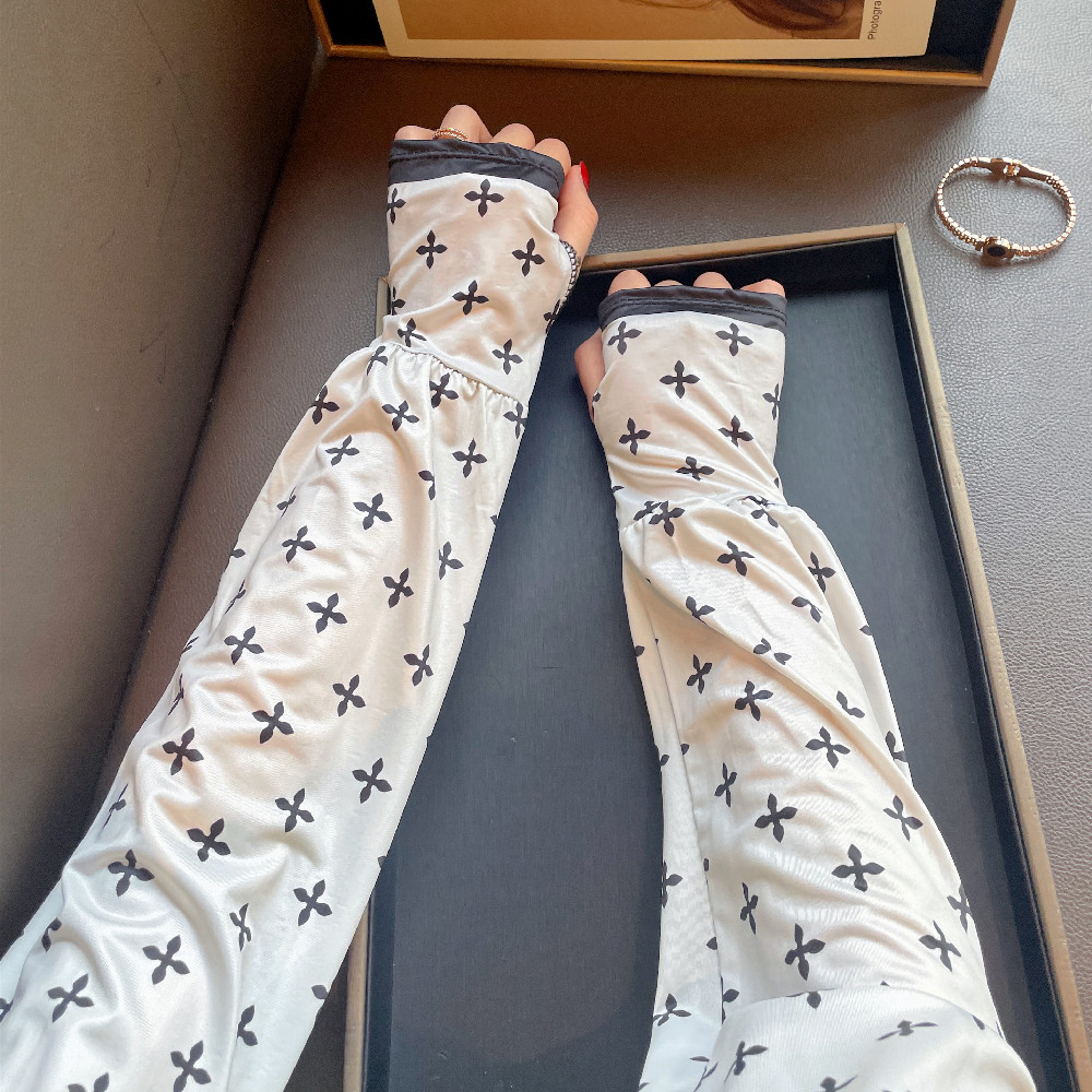 冰丝袖套女春夏季韩版宽松户外防晒手袖开车骑车防紫外线防蚊冰袖