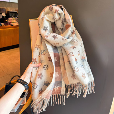 2025冬新款经典老花时尚围巾