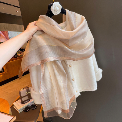 2026新款真丝围巾女春秋薄款