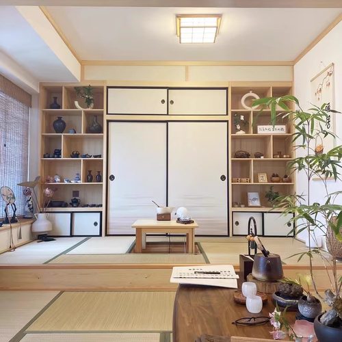 成都日式原木榻榻米地台通风透气适合地热民宿床舒适奢享全包定制