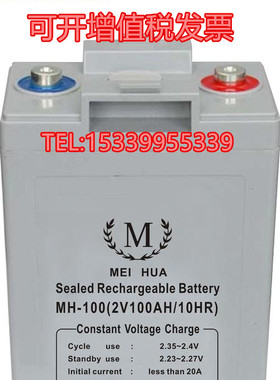 MEIHUA美华MH2-100蓄电池2V100AH直流屏应急照明系统UPS电源专用