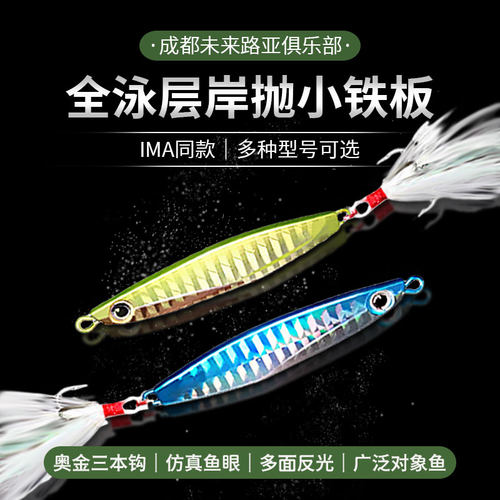 未来路亚IMA款14g17g21g远投岸抛小铁板路亚假饵 亮片翘嘴鲅 鲈鱼