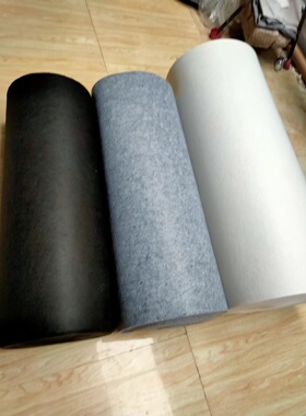 黑色白色针棉无纺布针刺不织布化纤毛毡布料1mm 2mm 3mm 4/5mm厚6