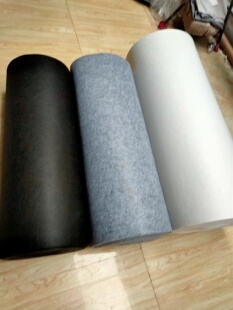 黑色白色针棉无纺布针刺不织布化纤毛毡布料1mm 2mm 3mm 4/5mm厚6