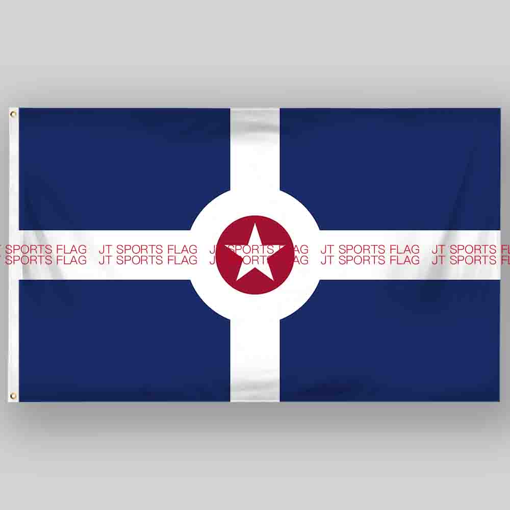 印第安纳州印第安纳波利斯市旗Flag of Indianapolis, Indiana
