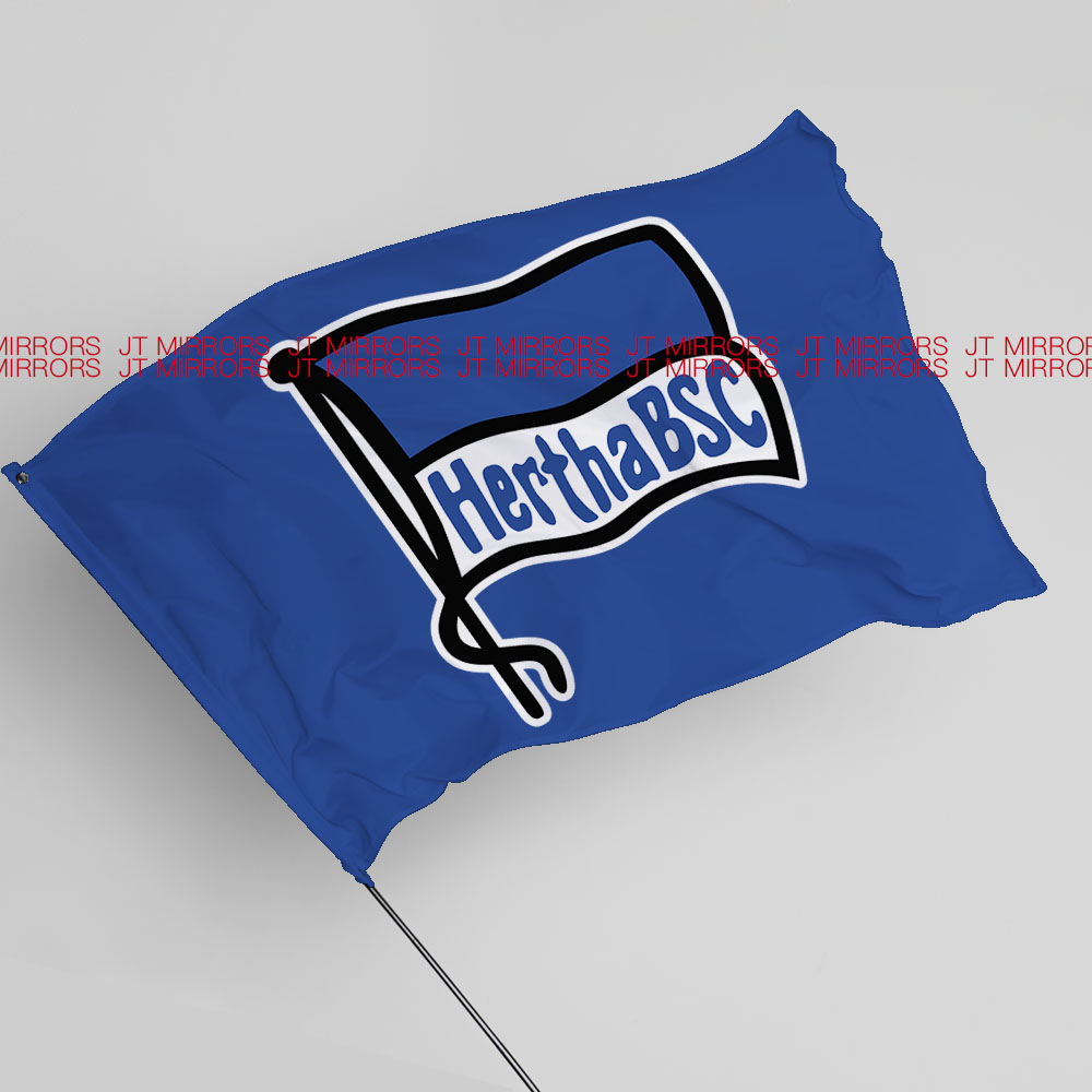 德甲联赛柏林赫塔足球俱乐部球队周边应援队旗Hertha BSC flag 文具电教/文化用品/商务用品 旗帜 原图主图