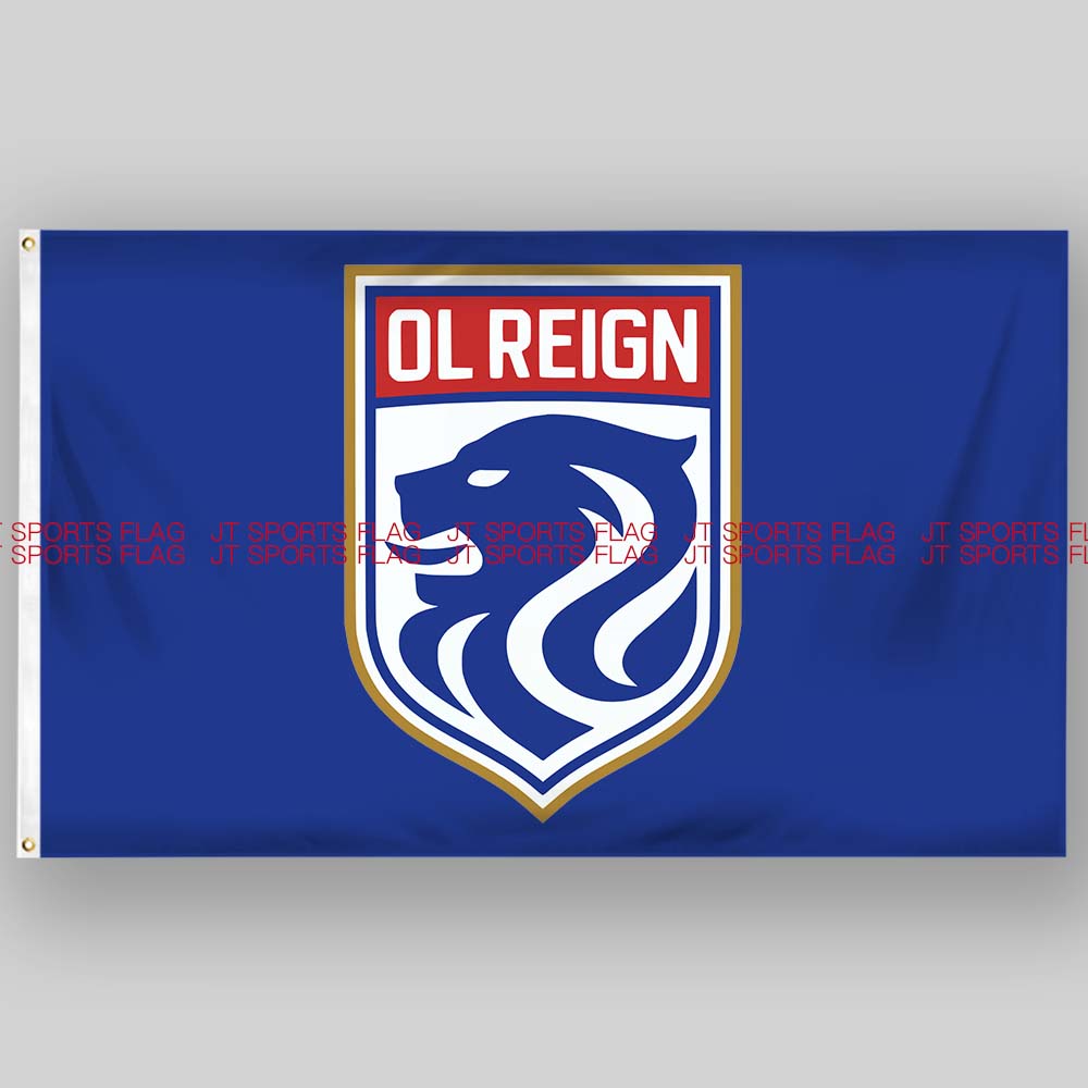 NWSL国家女子足球联赛OL统治足球俱乐部OL Reign活动队旗旗帜定制
