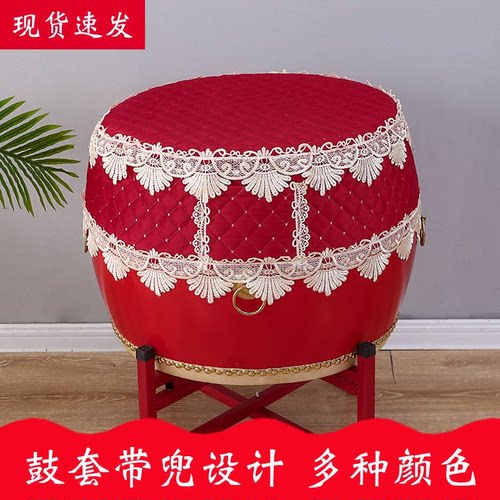 牛皮鼓红龙鼓套罩龙鼓锣鼓布套