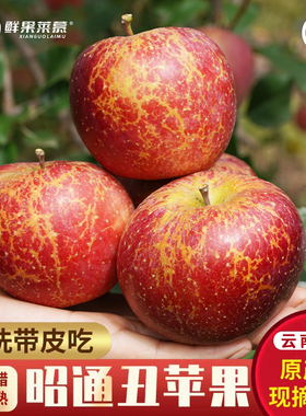 云南昭通华硕红露苹果冰糖心丑苹果应季新鲜水果整箱10斤顺丰包邮