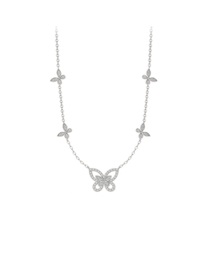 幻影蝴蝶925银项链女情人节礼物