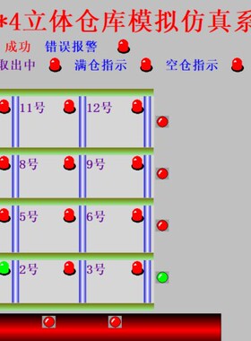 3*4立体仓库组态王6.55和西门子200plc联机程序99带io表程序代做
