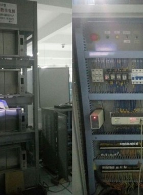 4四层电梯模型组态王6.53和三菱fxplc实际联机运行程序带编码器