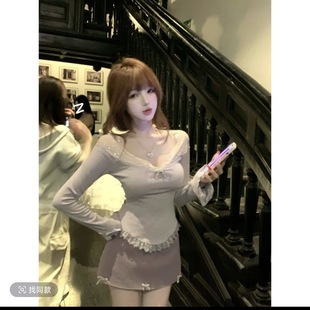 【现货】瑞茜·威瑟斯 极光秘境 秋冬纯欲风设计显瘦上衣短裙