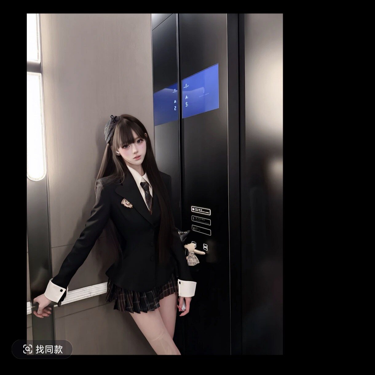 【现货】清潭洞女高早秋学院风气质收腰显瘦时尚百搭套装图片