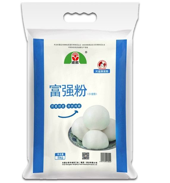 河套牌富强粉5kg/10斤小麦白面粉馒头饺子通用内蒙古-封面